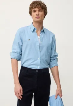 Lacoste camasa din bumbac barbati, cu guler clasic, slim, CH2573 imagine