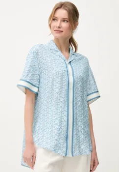 Lacoste camasa femei, cu guler clasic, relaxed, CF0495 imagine
