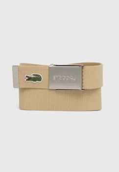 Lacoste curea barbati, culoarea bej imagine