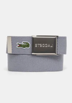 Lacoste curea barbati, culoarea gri imagine