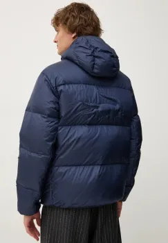Lacoste geaca de puf barbati, culoarea albastru marin, de iarna, BH2905 imagine