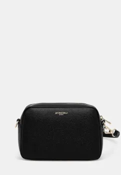 Lacoste geanta de piele culoarea negru, NF5100PH imagine