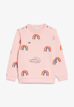 Lacoste hanorac de bumbac pentru copii culoarea roz, modelator, SJ8433 imagine