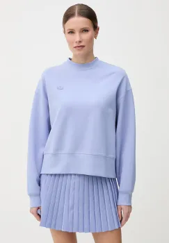 Lacoste hanorac oversized pentru femei cu bumbac imagine