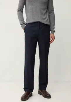 Lacoste pantaloni de bumbac culoarea albastru marin, drept, HH7202 imagine