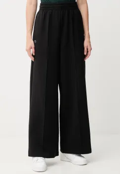 Lacoste pantaloni de trening culoarea alb, neted imagine