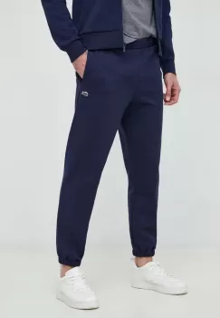 Lacoste pantaloni de trening culoarea albastru marin, melanj imagine