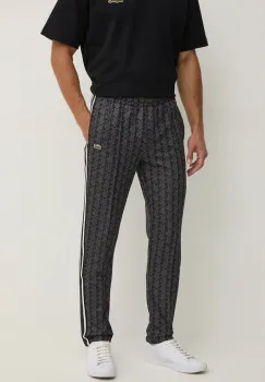 Lacoste pantaloni de trening culoarea negru, modelator imagine