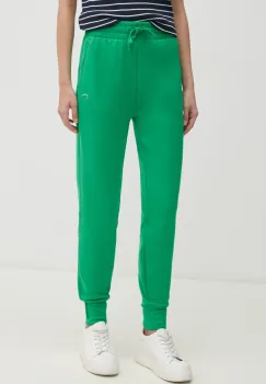 Lacoste pantaloni de trening culoarea negru, neted, XF0343 imagine