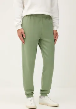 Lacoste pantaloni de trening din bumbac culoarea verde, uni, XH9833 imagine