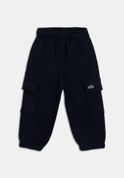 Lacoste pantaloni de trening pentru copii culoarea negru, uni, XJ7345 imagine