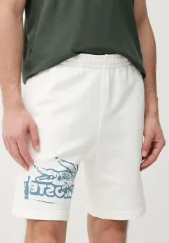Lacoste pantaloni scurti barbati, culoarea alb, GH0286 imagine