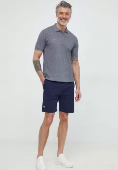 Lacoste pantaloni scurti barbati, culoarea albastru marin imagine