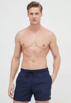Lacoste pantaloni scurti de baie culoarea albastru marin imagine