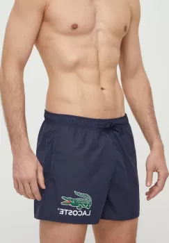 Lacoste pantaloni scurti de baie culoarea albastru marin imagine