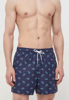 Lacoste pantaloni scurti de baie culoarea albastru marin imagine