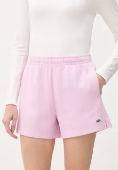 Lacoste pantaloni scurti de trening pentru femei, cu bumbac imagine