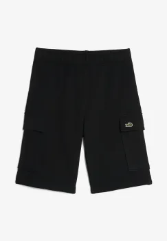 Lacoste pantaloni scurti din bumbac pentru copii culoarea negru, GJ7372 imagine