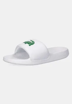 Lacoste papuci SERVE SLIDE 1.0 culoarea alb, cu platforma, 49CFA0022 imagine