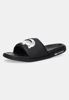 Lacoste papuci SERVE SLIDE DUAL culoarea negru, 49CMA0038 imagine