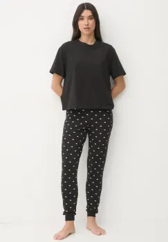 Lacoste pijama femei, culoarea negru, 4F3925 imagine