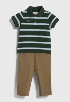 Lacoste pijamale pentru bebelusi culoarea verde, modelator imagine