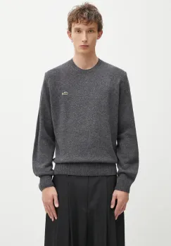 Lacoste pulover de lana culoarea gri, light, AH2916 imagine