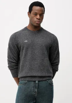 Lacoste pulover din amestec de lana culoarea gri, AH5173 imagine