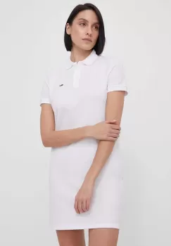 Lacoste rochie din bumbac culoarea albastru marin, mini, drept imagine