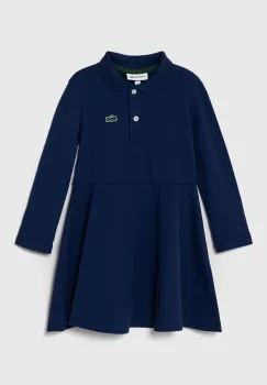 Lacoste rochie fete culoarea albastru marin, mini, evazati imagine