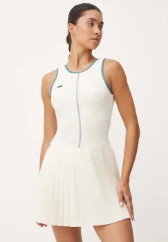 Lacoste rochie si pantaloni scurti culoarea bej, EF7451 imagine