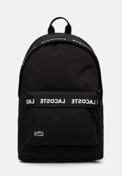 Lacoste rucsac culoarea negru, mare, cu imprimeu, NU4685NZ imagine