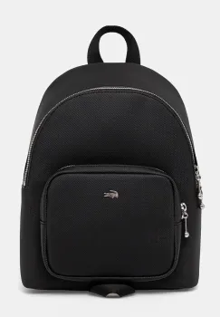 Lacoste rucsac culoarea negru, mic, neted, NF4759DZ imagine