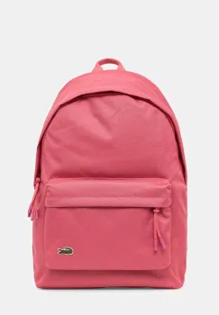 Lacoste rucsac culoarea roz, mare, neted, NU4592NE imagine