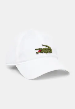 Lacoste sapca culoarea alb, cu imprimeu, RK3186 imagine