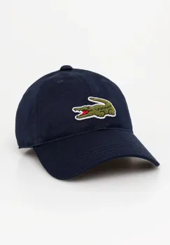 Lacoste sapca culoarea albastru marin, cu imprimeu, RK3186 imagine