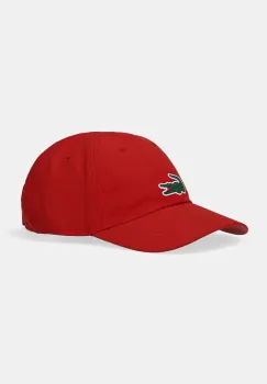Lacoste sapca culoarea rosu, cu imprimeu, RK2450 imagine