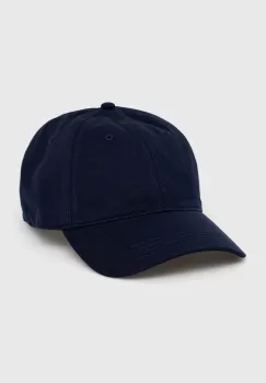 Lacoste sapca de baseball din bumbac culoarea albastru marin, neted imagine
