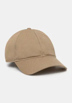 Lacoste sapca de baseball din bumbac culoarea bej, neted imagine