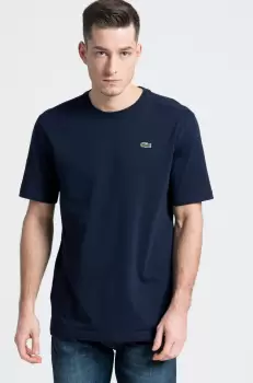 Lacoste Tricou culoarea albastru marin, material neted imagine