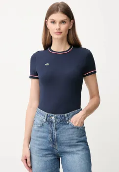 Lacoste tricou culoarea albastru marin, TF5289 imagine