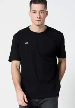 Lacoste Tricou culoarea negru, material neted imagine