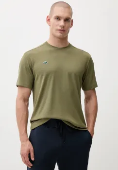Lacoste tricou culoarea negru, neted imagine