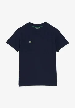 Lacoste tricou de bumbac pentru copii culoarea alb, uni, TJ1122 imagine