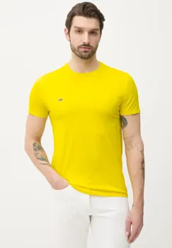 Lacoste tricou din bumbac barbati, culoarea alb, uni, TH6709 imagine
