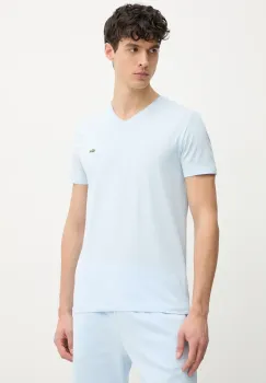 Lacoste tricou din bumbac barbati, neted, TH6710 imagine