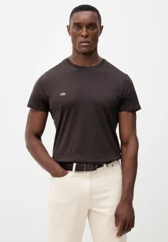 Lacoste tricou din bumbac culoarea alb, uni, TH6709 imagine