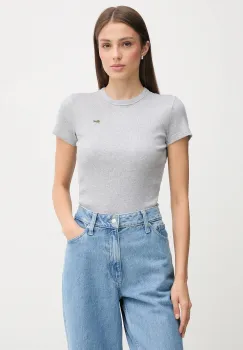 Lacoste tricou din bumbac culoarea bleumarin, TF5538 imagine