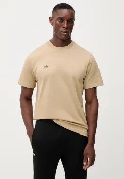 Lacoste tricou din bumbac culoarea bleumarin, uni, TH7318 imagine