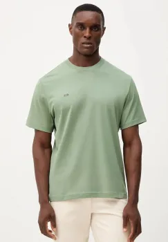 Lacoste tricou din bumbac culoarea bleumarin, uni, TH7318 imagine